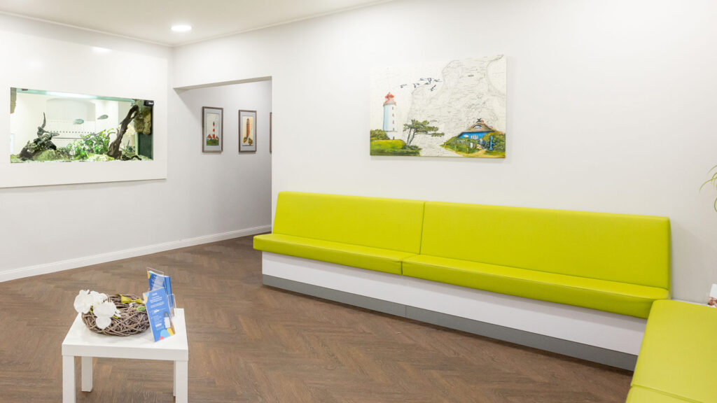 Wohlfühlatmosphäre im Wartezimmer